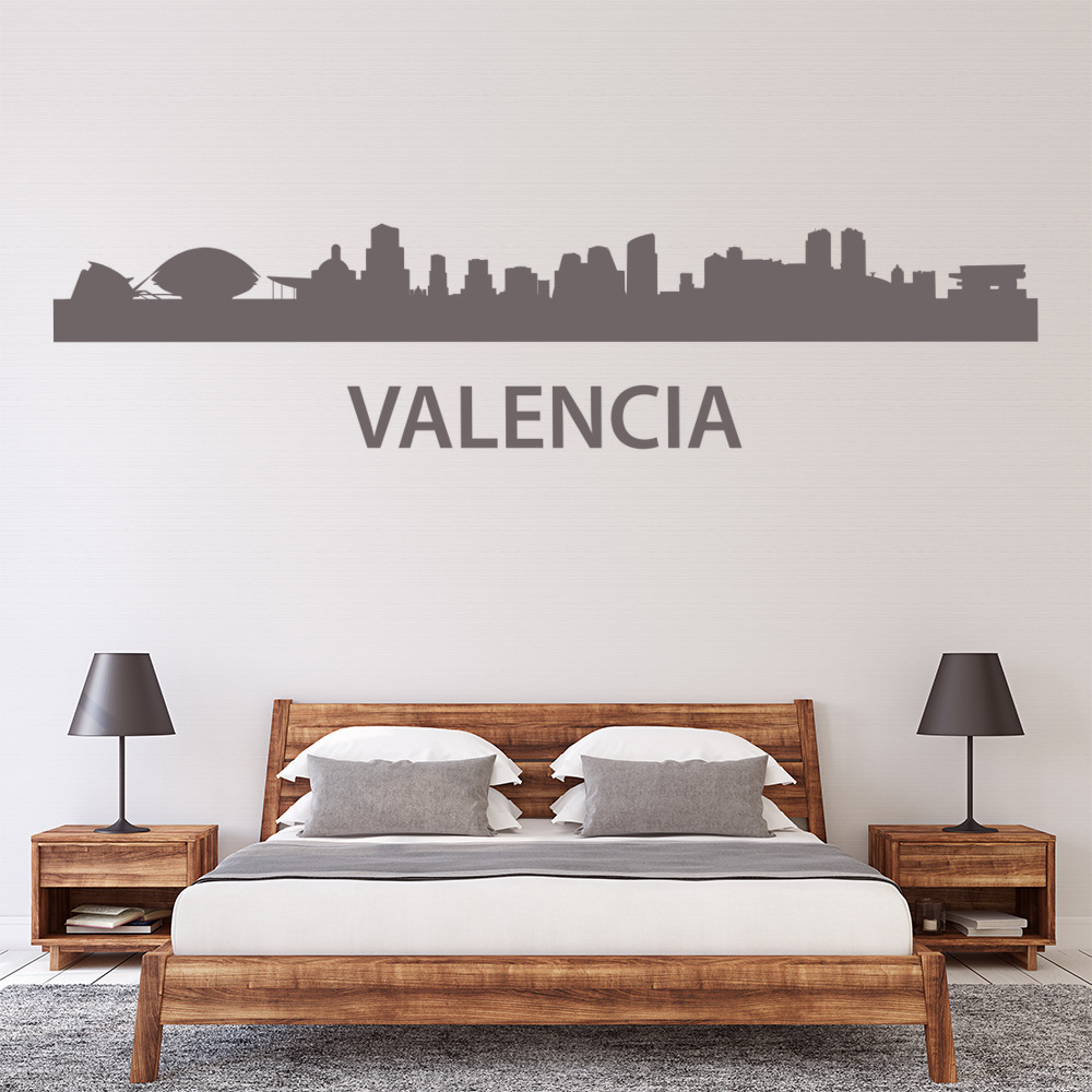 Valencia City Skyline Spain Wall Sticker | Icon Wall Stickers